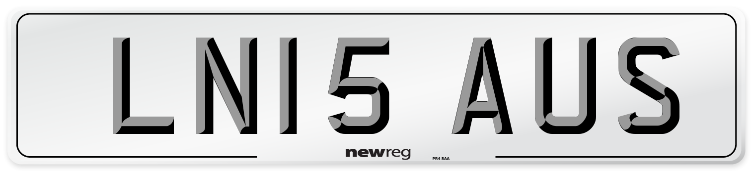LN15 AUS Number Plate from New Reg